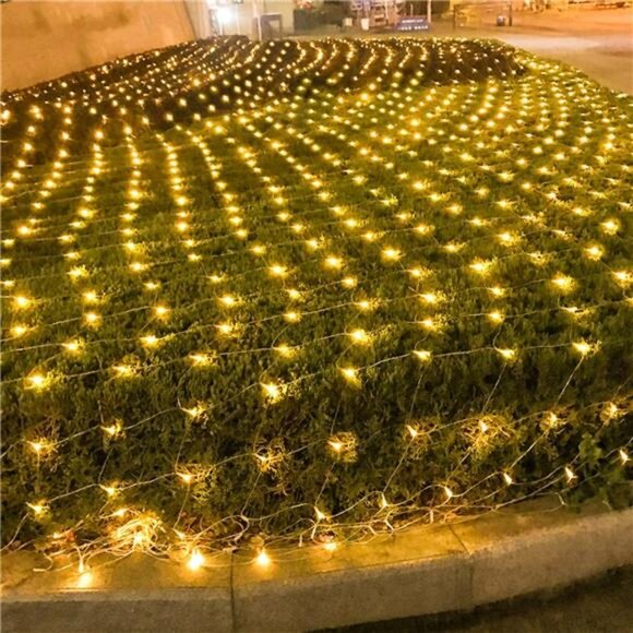 Outdoor Christmas Net Lights, 12FT x 5FT 360 LED Fairy String Light with 8 Modes - Picture 5 of 7